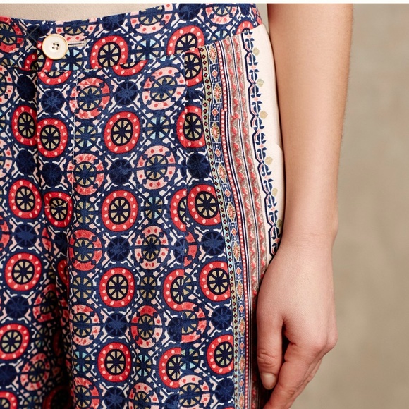 Anthropologie Yida Printed Wide Leg Pants - Picture 6 of 7